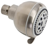 Plumb Pak K701BN Shower Head, Round, 1.8 gpm, 5-Spray Function, Brushed Nickel, 3.35 in Dia
